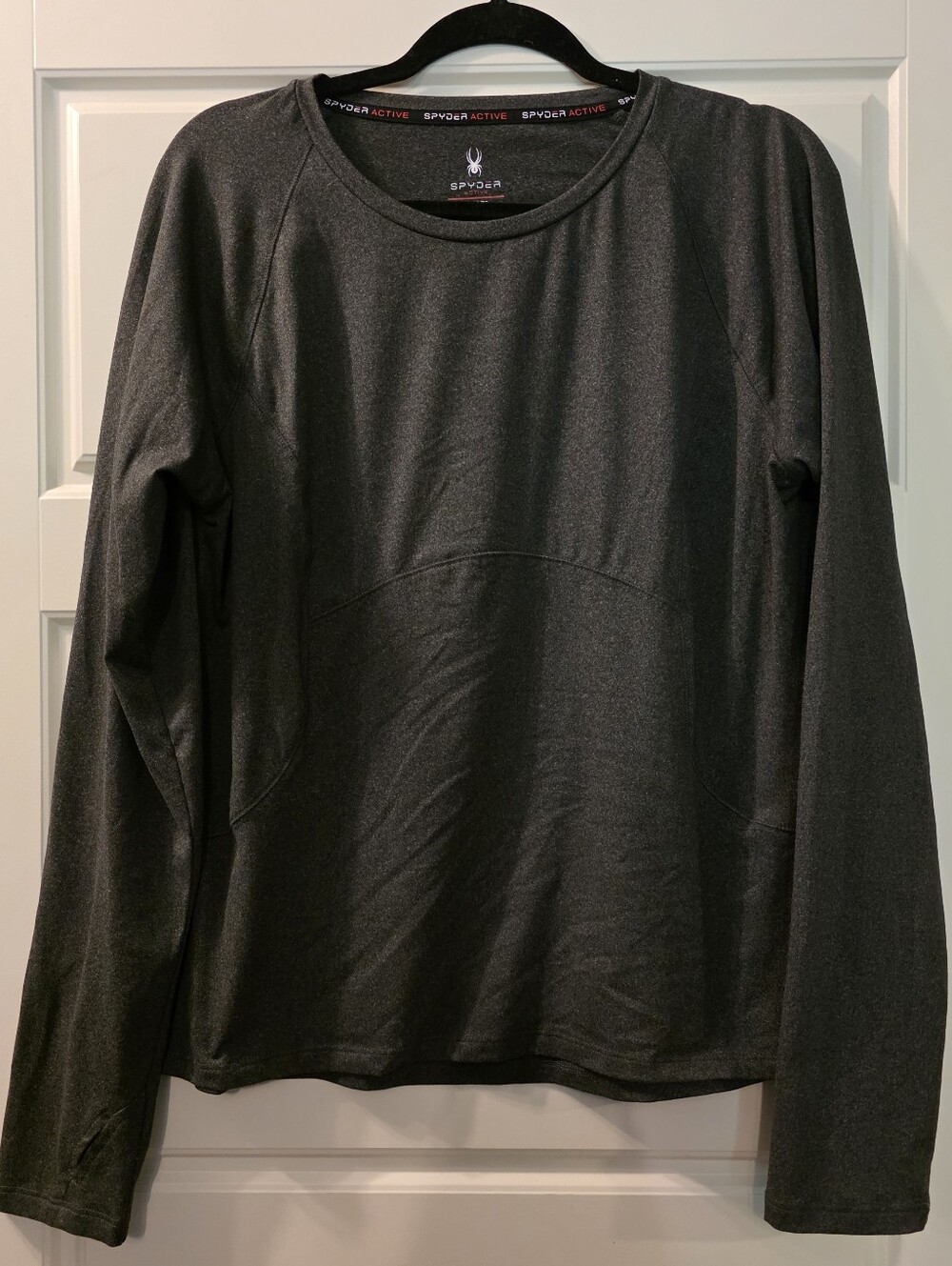 Womens Spyder Active Long Sleeve Lightweight Grey Top